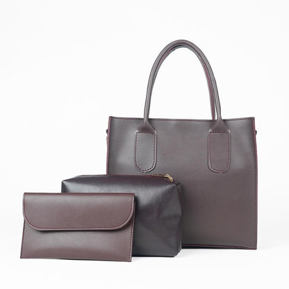 catchy bag set of 3 maroon