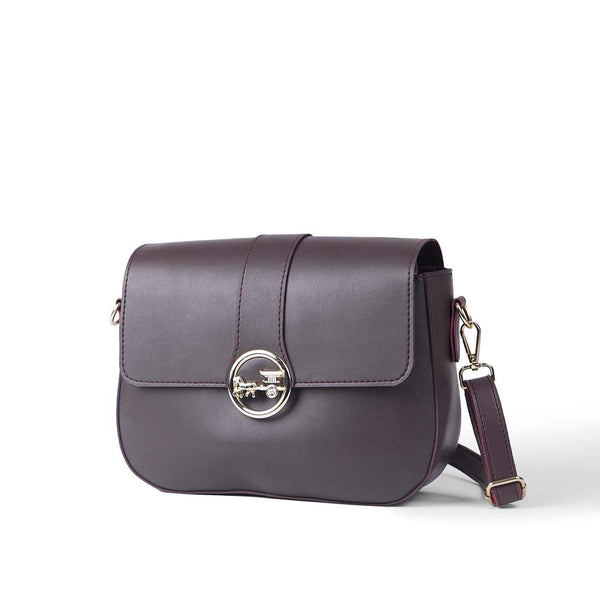 Luxe crossbody bag maroon