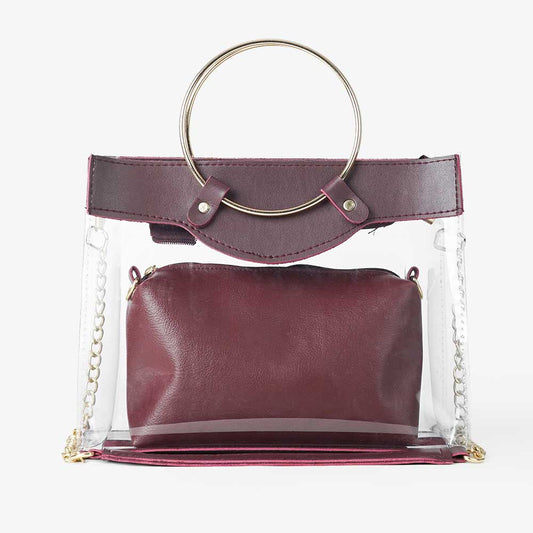 Acrylic Bag Maroon