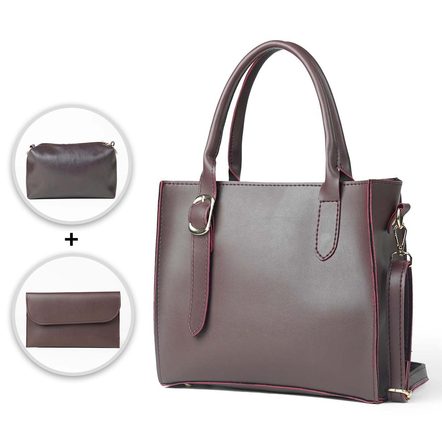 Posh set of 3 Bag maroon