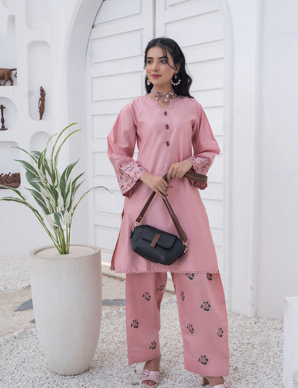 Mini Flap Crossbody Bag Brown