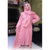 Shrug Frill abaya (pink)