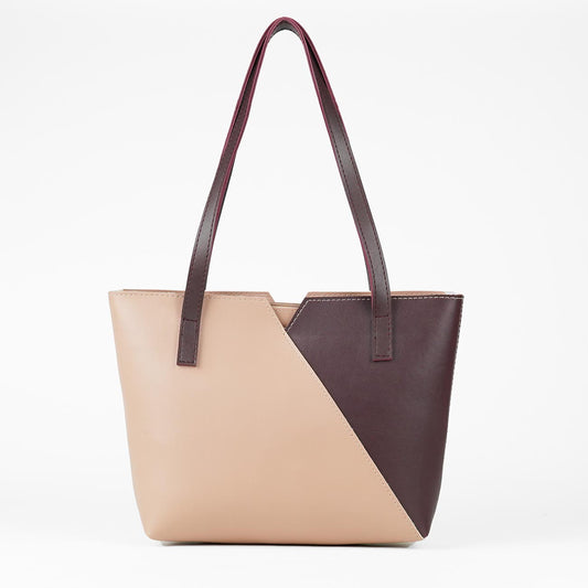 Criss Cross Bag Peach & maroon