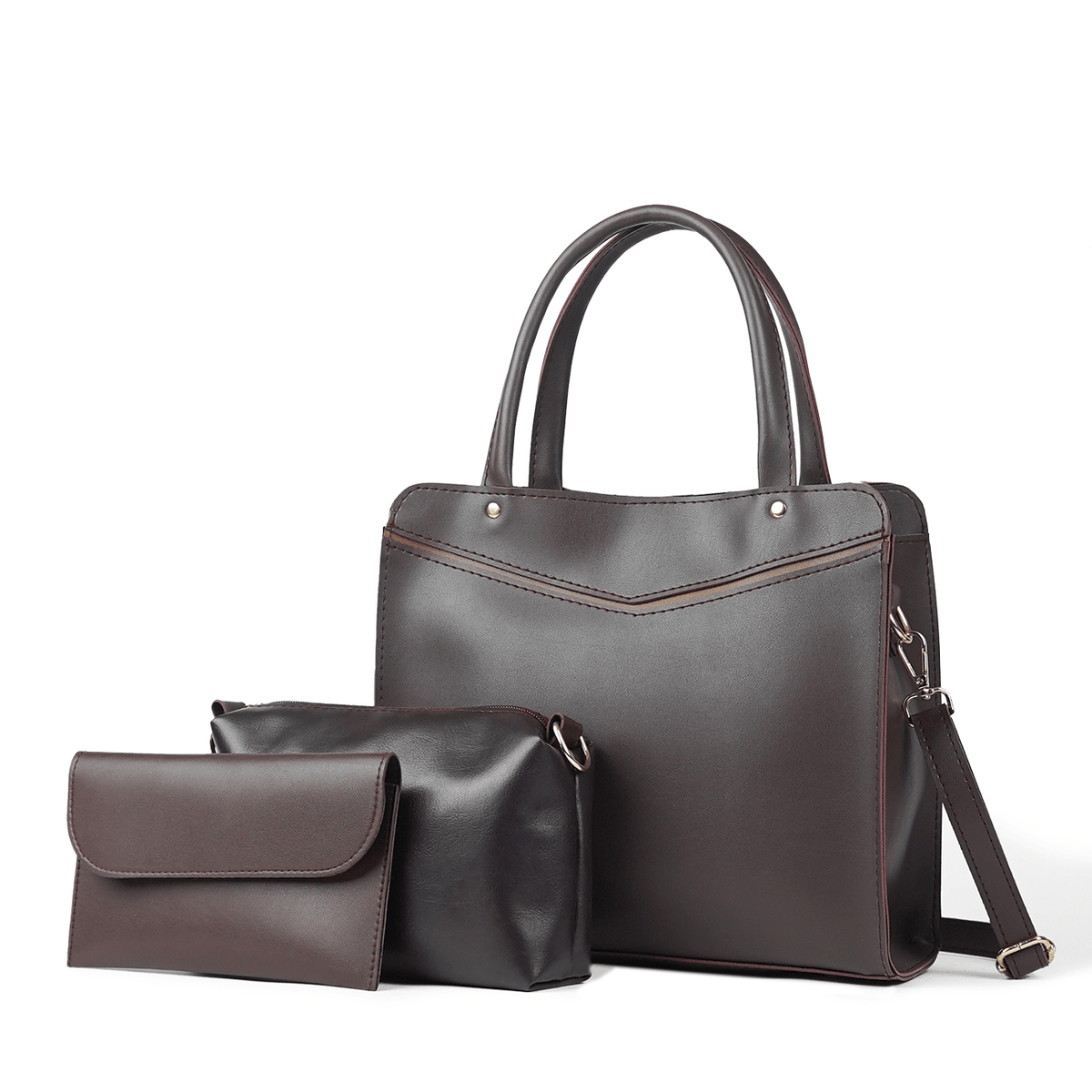 Smart set of 3 Bag maroon - astorebags.pk