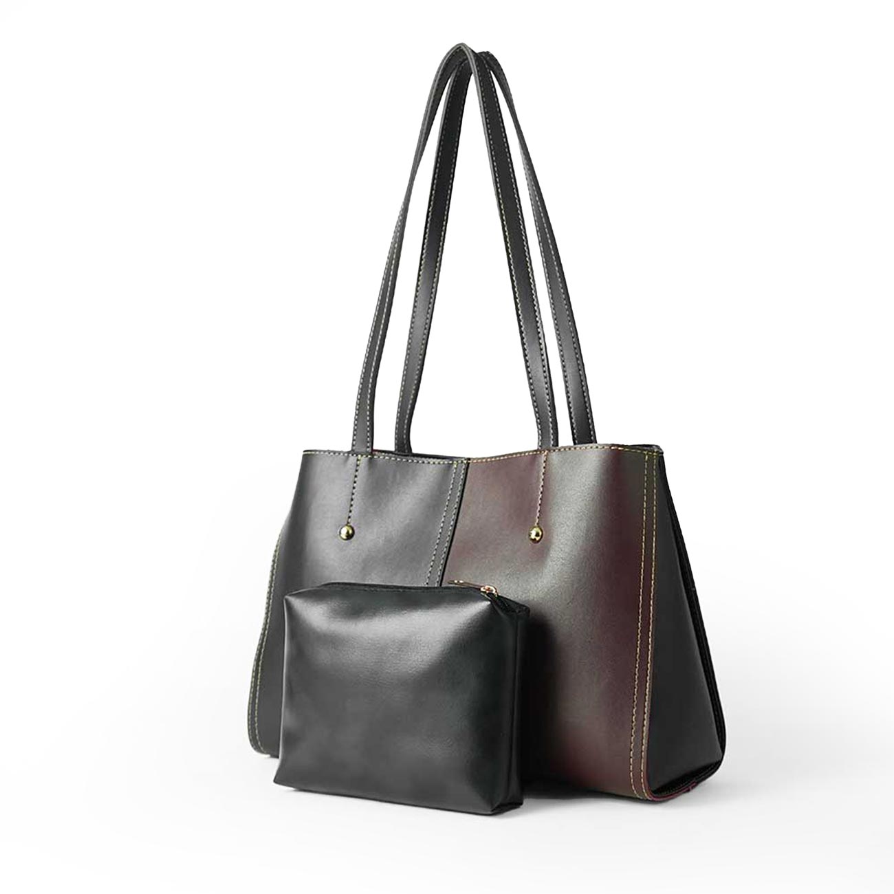 Steven set of 2 Bag Black & Maroon