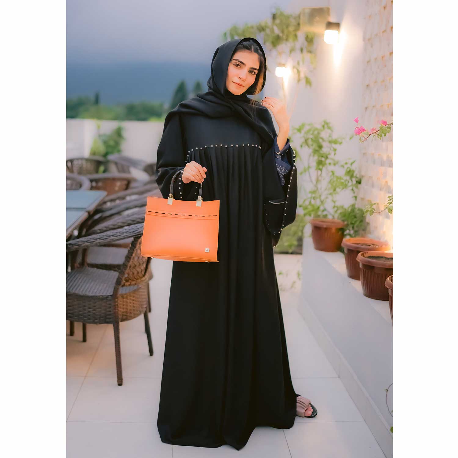 Black Abaya (001) Online by Astore