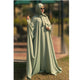 Cuff Sleeve Abaya (Pastel-006)