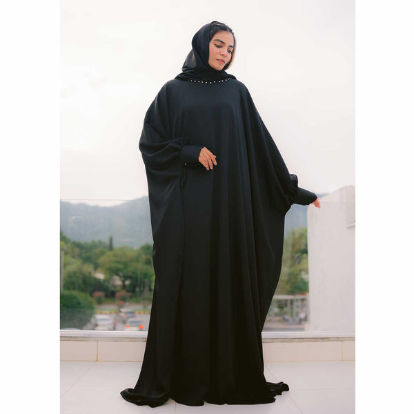 Black abaya with long sleeve online in Pakistan