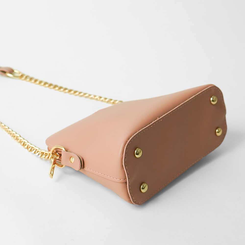 Pouch Size Shoulder Bag Peach