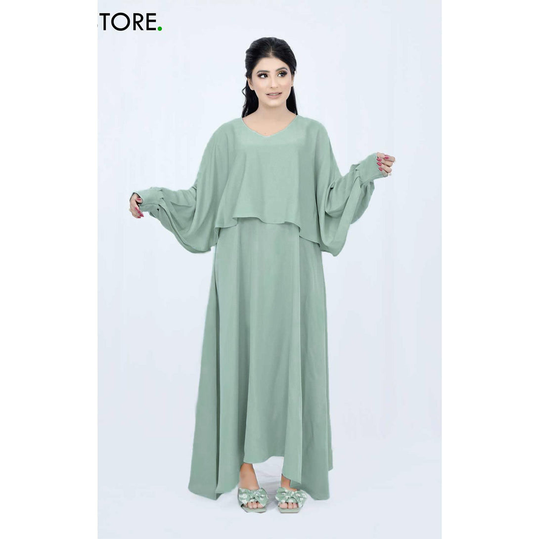 Long Sleeve Wavy Maxi Dress (pastel) by Astore