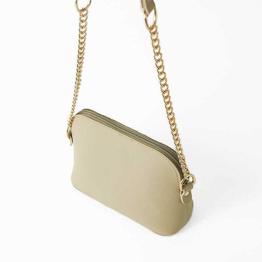 Pouch Size Shoulder Bag Beige