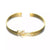 Love gold stainless steel cuff bangle