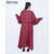 Long Sleeve Wavy Maxi Dress (maroon) by Astore