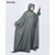 Cuff Sleeve Abaya (Grey-006)