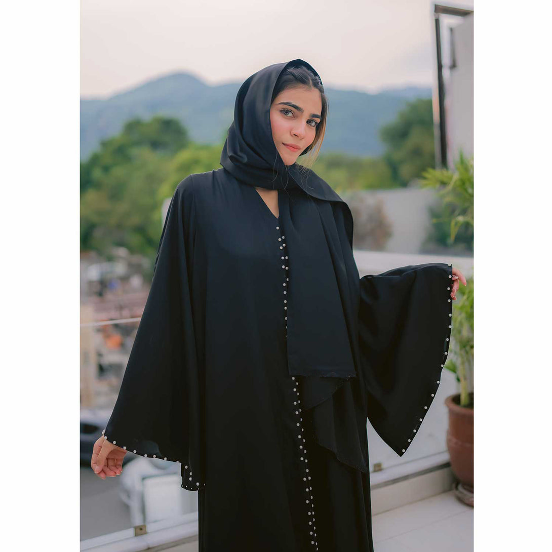 Black abaya design by Astore