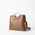 Golden Heart Handle Bag (Brown)