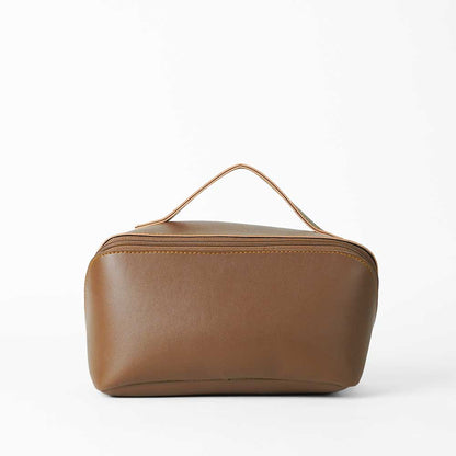 Large Capacity Travel Cosmetic Bag Brown