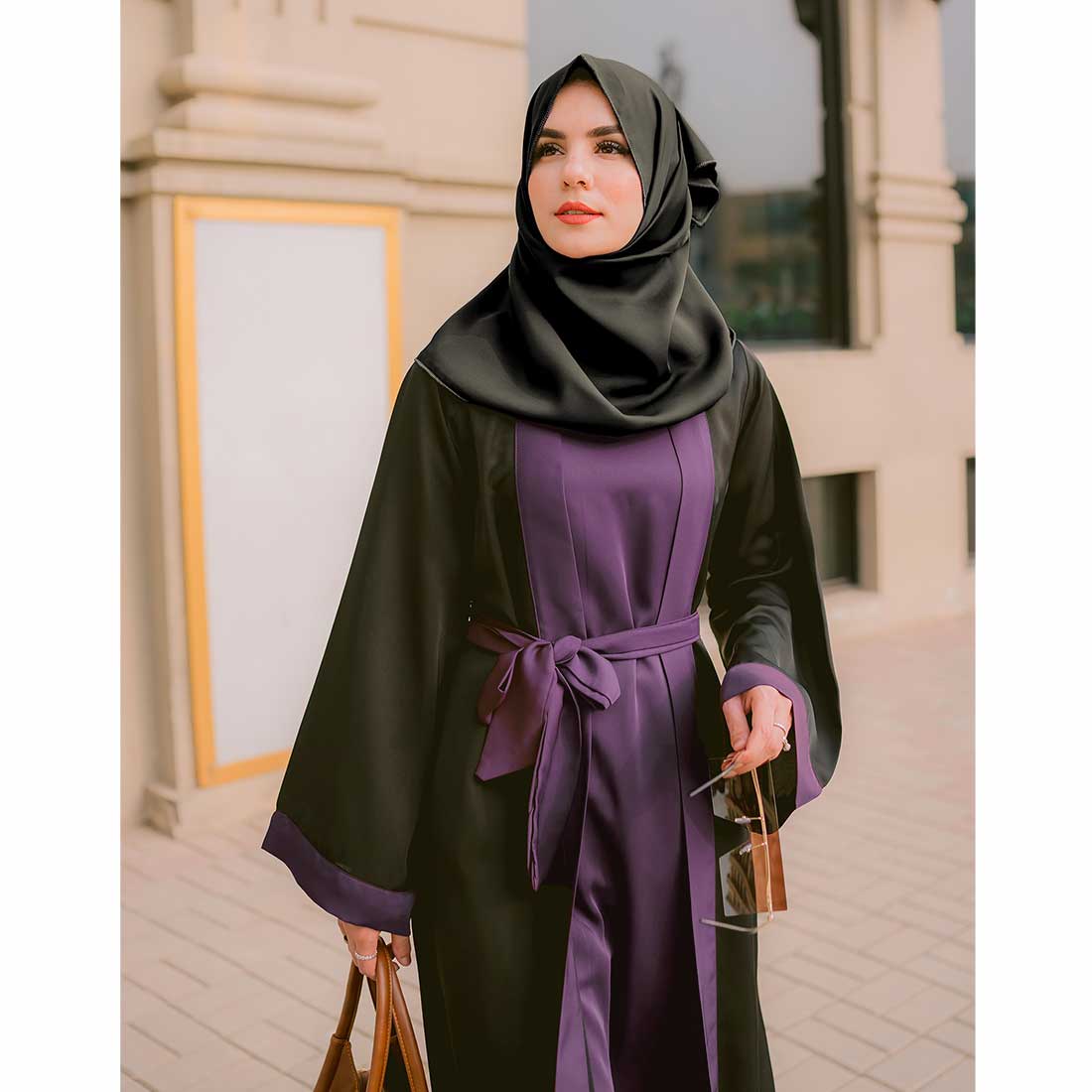 Abaya purple fashion