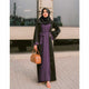 Slay Abaya (Black & Purple)