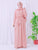 Maxi Abaya With Belt (pink) - Latest Abaya Style