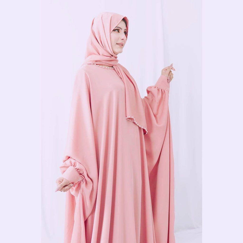 Cuff Sleeve Abaya with Scarf online in Pakistan