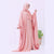 Cuff Sleeve Abaya with Scarf