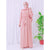 Maxi Abaya With Belt (pink) - Latest Abaya Design