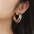 Gold bunch earrings