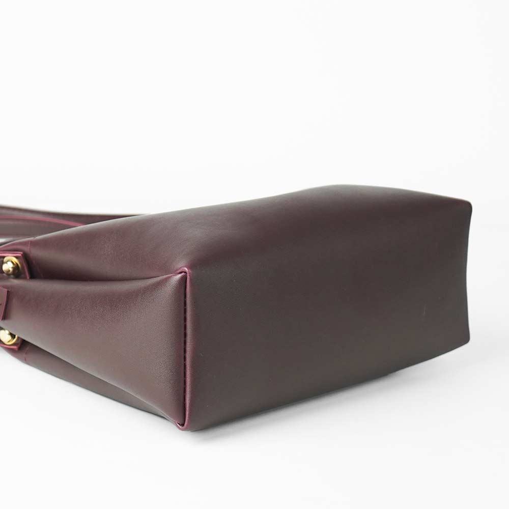 Emerald Bag Set Of 3 Maroon